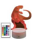 3D LED DINOSAUR T-REX JURASSKÁ PARKOVÁ LAMPA + DIAĽK