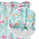 Biely záves do obývačky Flamingos 140x250