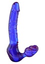 Dildo Toyjoy remienok na PVC 20 cm fialový