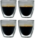 Termopoháre na kávu espresso 80ml, 4 kusy