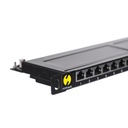 Netrack patchpanel 19'' 24p cat 5e FTP 0,5U + polica