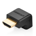 Ugreen adaptér, HDMI spodný uhlový konektor, čierny