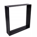 KOVOVÉ NOHY NA STOL 80 x 72cm LOFT BLACK 2 ks.