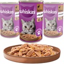 Whiskas mokré krmivo pre mačky v plechovke. Kačica v želé 10x400g