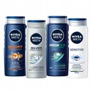 NIVEA MEN Pánsky sprchový gél - Upokojujúci čistiaci prostriedok 500ml x4