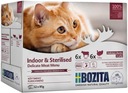 BOZITA Multibox VNÚTORNÉ STERILIZOVANÉ želé MÄSO hovädzie morčacie 12x85g