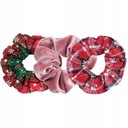 Veľké vianočné gumičky do vlasov SCRUNCHIE