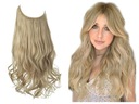 Syntetické HAIR FLIP IN kučeravé kučery na gumičke 45 cm #613/88 blond