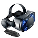 3D VR okuliare so slúchadlami + diaľkové ovládanie Bluetooth