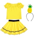 ANANAS FRUITS KOSTÝM ANANAS OUTFIT 116-128 4 ks