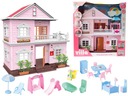 DOLLHOUSE RUŽOVÝ VEĽKÝ 37,5 DOPLNKY sv