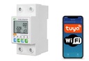 TUYA WiFi merač prúdu elektrickej energie na DIN lištu Smart HOME LCD