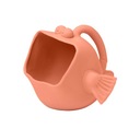 Silicone Puffer Scrunch Dipper - Coral