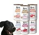 Brit MONO PROTEIN MIX príchutí 6x400g Krmivo pre psov pre alergikov