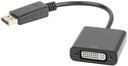 Adaptér DISPLAYPORT DVI-D 24+5 Duálny adaptér