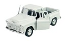 WELLY OLD TIMER 1955 CHEVROLET STEPSIDE PICK UP BIELY 1:34 KOV NOVÝ MODEL