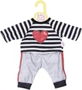 Oblečenie pre bábiku BABY BÁBIKA Pruhovaný športový outfit Dolly Baby Fashion