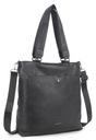 Dámska kabelka LUIGISANTO Eco Leather Black Shopper