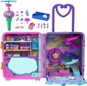 Polly Pocket Holiday Resort Set Kufor so 4 bábikami, 1 vozidlom a ponou