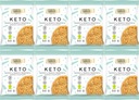 KETO kokosové kešu sušienky 50g FRANK&OLI x8