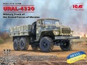 URAL-4320 Vojenský nákladný automobil Ozbrojených síl Ukrajiny 1:72