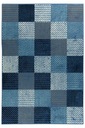 80x150 cm NAVY LUNA KOBEREC MODRÝ PATCHWORK CIKCAK