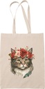 Taška Cat Flowers Módna Boho 4 Eco