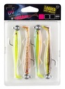 Súprava 9 cm žuvačiek Fox Rage Slick Shad Mix UV Loaded