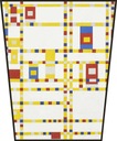 Obrazovka Broadway Boogie Woogie Piet Mondrian