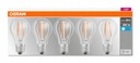 OSRAM 5x E27 vláknová žiarovka 6,5W 4000K 806lm