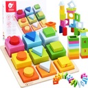 CLASSIC WORLD Puzzle Učenie tvarov a počítanie 5v1 Domino Sorter MONTES