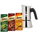 Kávovar Bialetti New Venus 4tz + 3 mleté ​​kávy Segafredo Le Origini