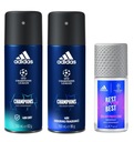 SET ADIDAS CHAMPIONS MUŽI 2xSPRAY150+ ROLL-ON 50