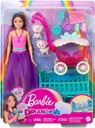 MATTEL Barbie s kočíkom a bábätkami HLC29