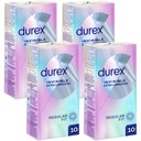 DUREX INVISIBLE EXTRA LUBE tenké kondómy, dodatočne lubrikované, 40 ks.