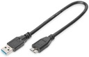 USB kábel 0,5m microUSB 3.1 pre externý disk