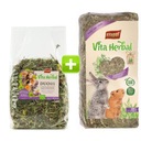 Vitapol Herbal Duo kvetinové hlodavce 400g + seno