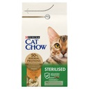 Purina Cat Chow Sterilizované s morkou 1,5 kg