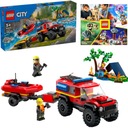 LEGO CITY 60412 TERÉNNE HASIČSKÉ VOZIDLO S PRÍVESOM A ČLNOU + KATALÓG