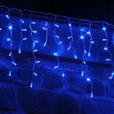 SVETLÁ NA VIANOČNÝ STROMČEK 300 LED ICILS MODRÝ ZÁCLONU ZELENÝ KÁBEL+BLESK-BLIKAJ