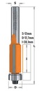 CMT FRÉZA PRIAMA SO SPODNÝM LOŽISKOM 12mm 906.629.11