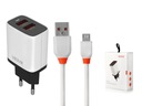 MICRO USB 2xUSB sieťová nabíjačka pre váš telefón