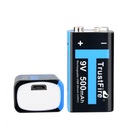 Trustfire 9V 500mAh s micro USB portom