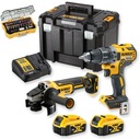 DEWALT COMBO SADA DCD791 DCG405 DCK2020P2T + BITS