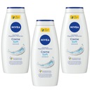 NIVEA Krémový jemný sprchový gél 3 x 750 ml