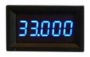 LED panelový voltmeter 0-33 000V DC modrý