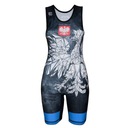 Dámsky wrestlingový trikot POLAND CAMO BLUE S