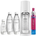 Biely karbonizátor SodaStream Terra + 3 fľaše + plyn