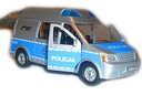 auto POLICAJTA policajne auto VAN metal ZVUK