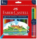 Ceruzkové pastelky Wawel 24 farieb + 3 FABER CASTELL